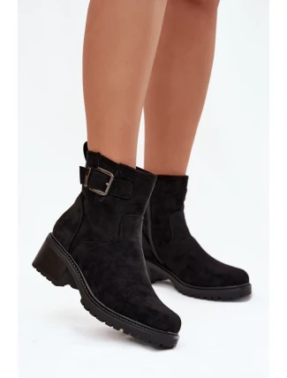 Boty na podpatku model 217814 Step in style Boty na podpatku model 217814 Step in style