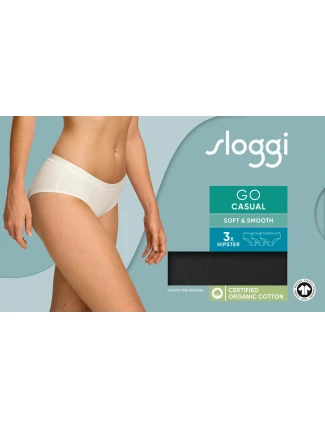sloggi GO Casual Hipster 3P - BLACK - SLOGGI BLACK - SLOGGI