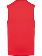 Kariban K 969 Pánská svetrová vesta s výstřihem do V 20.K969 red