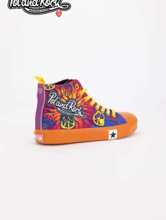 Tenisky Pol'and'Rock Festival X Big Star SS174502 Oranžové