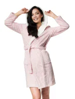 Dámský vaflový župan 38268-39X Light Pink - Henderson Ladies Dámský vaflový župan 38268-39X Light Pink - Henderson Ladies