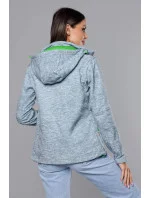 Šedo-limetková dámská sportovní bunda typu "softshell" (DW-21605) Šedo-limetková dámská sportovní bunda typu "softshell" (DW-21605)
