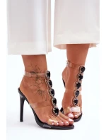 Vysoké Sandály Špice D&A MR-16 Černé Vysoké Sandály Špice D&A MR-16 Černé