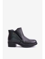 Boty S Nízkým Záhlavím Zateplené Kožešinou Vinceza 85150 Černé