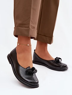 Kožené dámské polobotky 379 černé - Zazoo