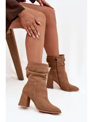 Boty na podpatku model 220195 Step in style Boty na podpatku model 220195 Step in style