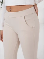 Dámské legíny béžové FashionStreet kalhoty UY2724