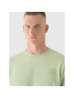 Pánské tričko oversize s potiskem a dlouhým rukávem 4F 4FRAW24TLONM502-44S