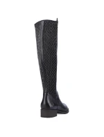 Kožené boty Rieker W Z9591-00 černá