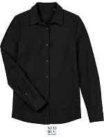 NEOBLU Balthazar Women Halenka s dlouhým rukávem 24.3199 deep black NEOBLU Balthazar Women Halenka s dlouhým rukávem 24.3199 deep black