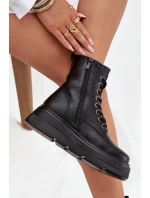 Dámské workery s vyhřívanou podšívkou na platformě s ozdobným detailem Vinceza 16513 Černé Dámské workery s vyhřívanou podšívkou na platformě s ozdobným detailem Vinceza 16513 Černé