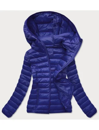 Tmavě modrá prošívaná dámská bunda (20313) Tmavě modrá prošívaná dámská bunda (20313)