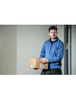 ProJob 2128 Sweatshirt 1/2 Zip Těžká pracovní mikina Doubleface s 1/4 zipem 64.2128 black/yellow