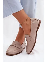 Mokasíny z přírodní kůže Vinceza Béžové