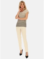 Dámský Top Over Beige - Potis & Verso Dámský Top Over Beige - Potis & Verso