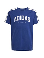 Dětské tričko adidas Codes Collegiate Graphic námořnická modrá JL6138