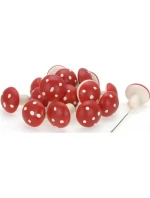 DEKORATIVNÍ HOUBA MUCHOMŮRKA NA DRÁTĚ 16KS