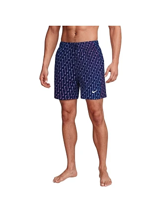 Plavky Nike Breaker Swoosh Link Midnig v tmavě modré, růžové a fialové barvě NESSG577 440 Plavky Nike Breaker Swoosh Link Midnig v tmavě modré, růžové a fialové barvě NESSG577 440