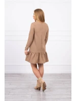 Velbloudí šaty s volánky Velbloudí šaty s volánky