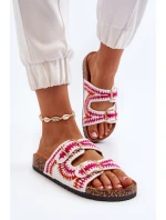 Dámské Bílé Sandály Na Korkové Podrážce Fannea Dámské Bílé Sandály Na Korkové Podrážce Fannea