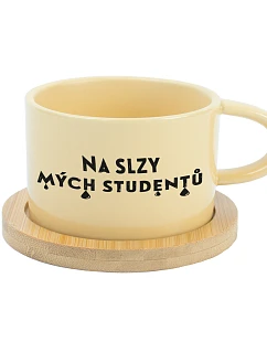 NA SLZY MÝCH STUDENTŮ - žlutý hrníček makronka 200 ml