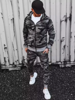 Pánská tmavě šedá tepláková souprava moro FashionStreet AX0623