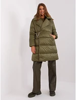 Dámská lehká péřová zimní bunda Factory Price khaki (TR8310)