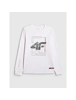 Pánské tričko s potiskem a dlouhým rukávem 4F 4FRAW25TLONM606-10S pánské