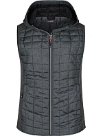 Daiber JN 767 Dámská pletená hybridní vesta 02.0767 grey melange/anthracite melange