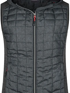 Daiber JN 767 Dámská pletená hybridní vesta 02.0767 grey melange/anthracite melange