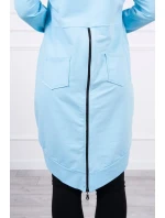 Mikina se zipem na zádech modrá Mikina se zipem na zádech modrá