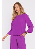 M905 Elegantní halenka s volnými rukávy - levandulová M905 Elegantní halenka s volnými rukávy - levandulová