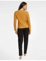 Dámské pyžamo Grind 40932-18X Hořčicová a černá - Henderson Ladies Dámské pyžamo Grind 40932-18X Hořčicová a černá - Henderson Ladies