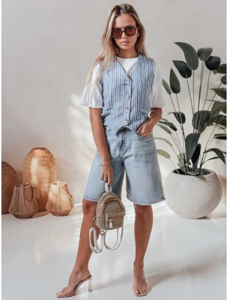 Dámské džínové šortky JEANZDAY blue FashionStreet SY0480