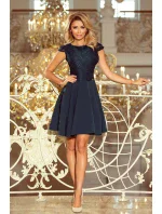 Lahvově zelené šaty s krajkou model 6332295 Lahvově zelené šaty s krajkou model 6332295