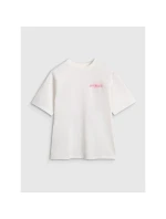 Dívčí tričko oversize s potiskem 4F 4FJRAW25TTSHF2935-11S