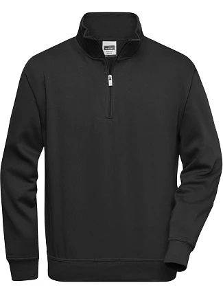 Daiber JN 831 Pracovní mikina s 1/4 zipem 02.0831 black Daiber JN 831 Pracovní mikina s 1/4 zipem 02.0831 black