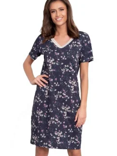 Dámská noční košile Evita tmavě modrá - Italian Fashion