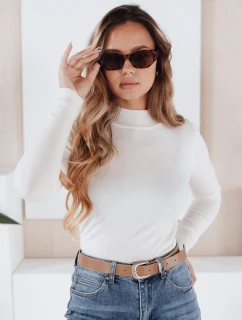 Dámský svetr s polovičním rolákem TARLENA white FashionStreet MY2485