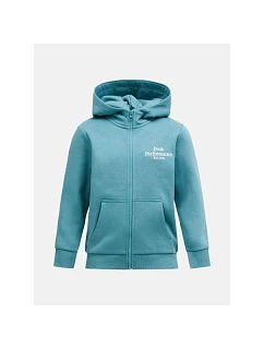 Mikina PEAK PERFORMANCE Original Zip Hood Junior, modrá