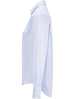 NEOBLU Baptiste Women Mikro keprová halenka s dlouhým rukávem 24.4339 blue stripes