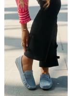 Semišové Dámské Mokasíny Big Star RR274943 Modré