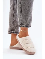 Futrzane Teplé Dámské Pantofle Béžové Vamirae Futrzane Teplé Dámské Pantofle Béžové Vamirae