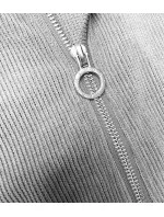 Světle šedý dámský teplákový komplet typu "wafel" (AMG-339A) Světle šedý dámský teplákový komplet typu "wafel" (AMG-339A)