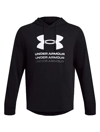 Pánská mikina Under Armour UA Rival Terry Graphic Hoodie, černá, 1386047 001 Pánská mikina Under Armour UA Rival Terry Graphic Hoodie, černá, 1386047 001