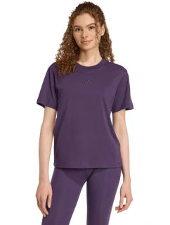 Dámské bavlněné tričko adidas Essentials Small Logo fialové JY4966