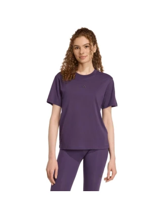 Dámské bavlněné tričko adidas Essentials Small Logo fialové JY4966