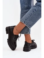Dámské polobotky z eko kůže černé Adrelle