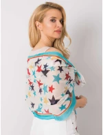 Šátek AT CH 1237 bílý a modrý