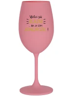 VŠETCI SÚ BLÁZNI...IBA JA SOM JEDNOROŽEC! - ružový pohár na víno 350 ml VŠETCI SÚ BLÁZNI...IBA JA SOM JEDNOROŽEC! - ružový pohár na víno 350 ml